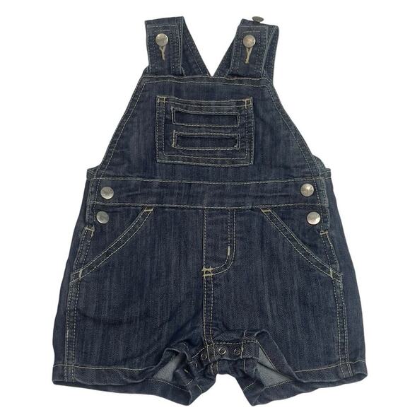 Wrangler Other - All Around Baby Wrangler Denim Bib Overall Shorts Baby 3-6 Month Western